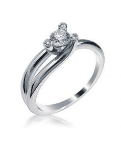 טבעת אירוסין, טבעת אירוסין טוויסט, טבעת אירוסין מיוחדת, טבעת יהלום, טבעת זהב לבן