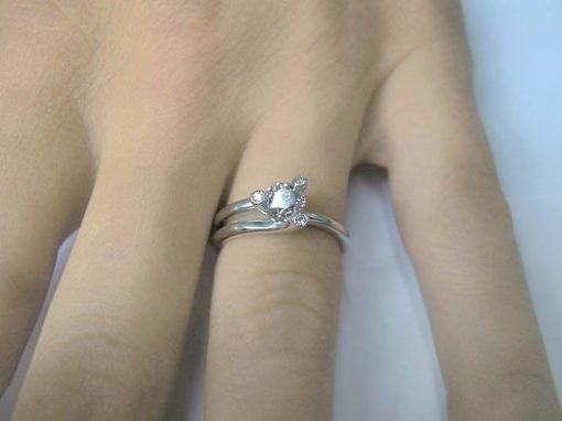 טבעת אירוסין, טבעת אירוסין טוויסט, טבעת אירוסין מיוחדת, טבעת יהלום, טבעת זהב לבן